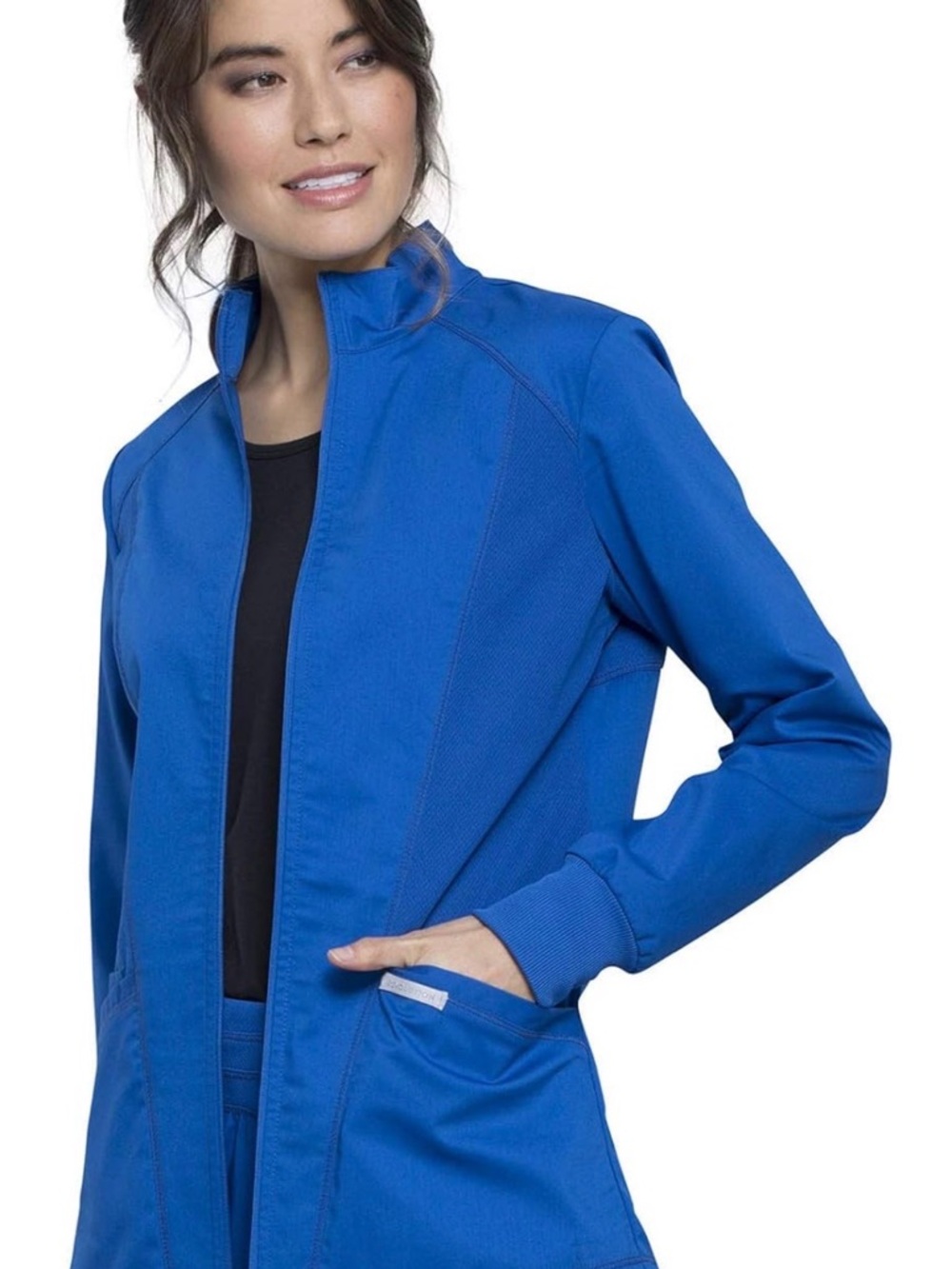XXL Cherokee Workwear Scrub Jacket - Royal Blue
